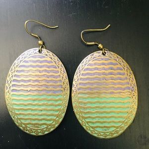 Gold earrings